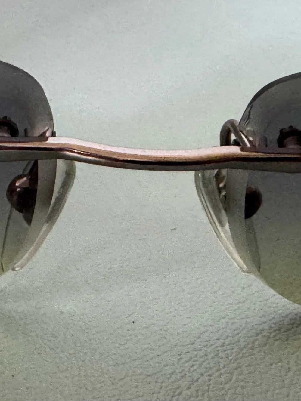 Bvlargi Rimless Gradient Blue-Green Sunglasses